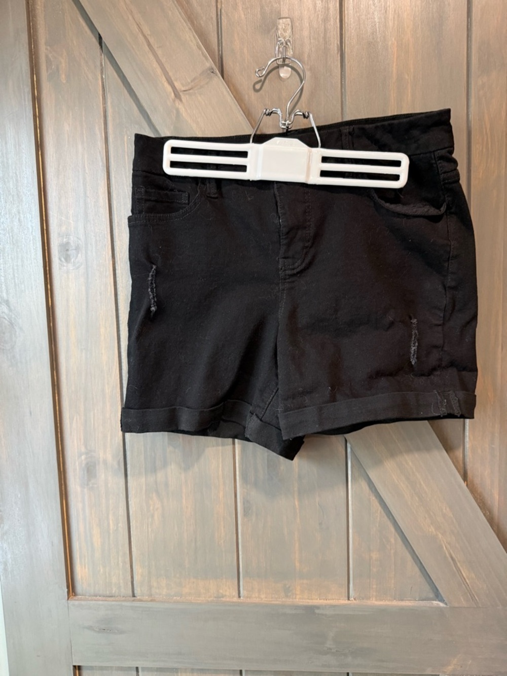Royalty for Me Curvy Fit Black Women’s Casual Stretch Shorts